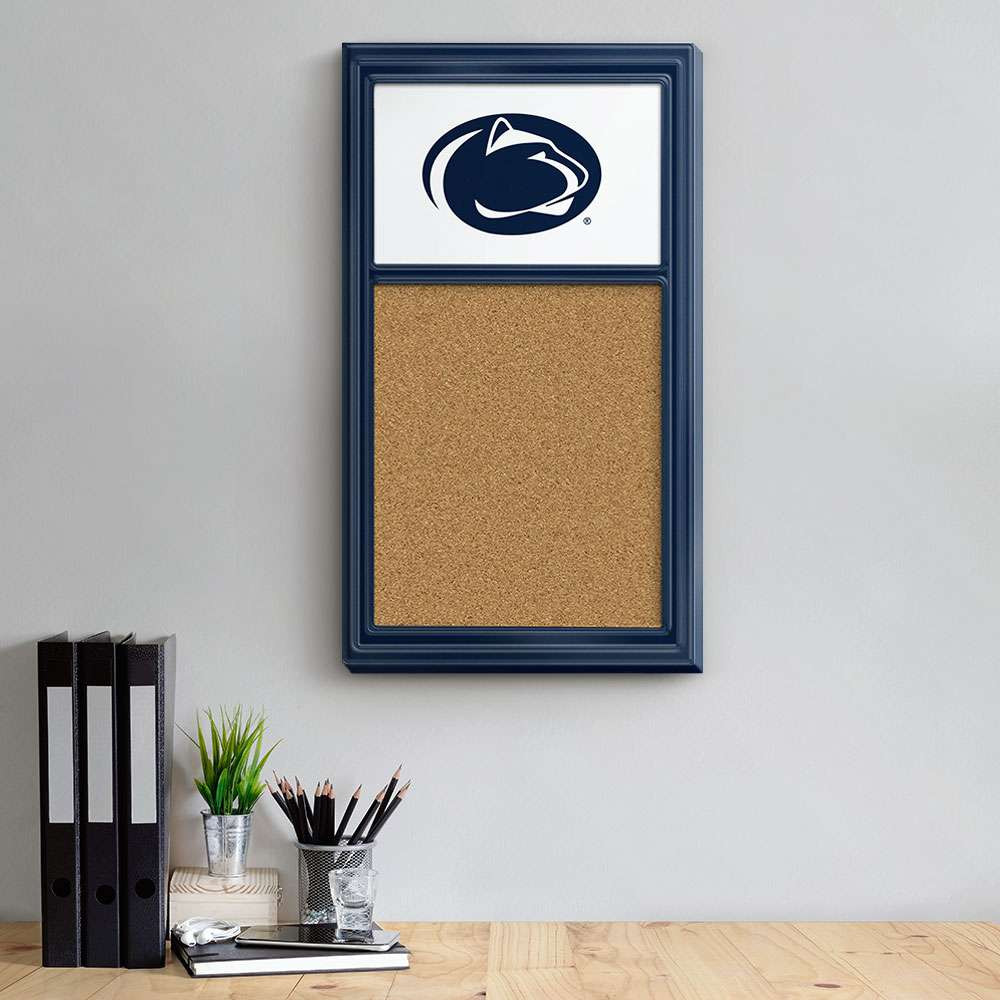 Penn State Nittany Lions Cork Note Board - White / Blue Frame