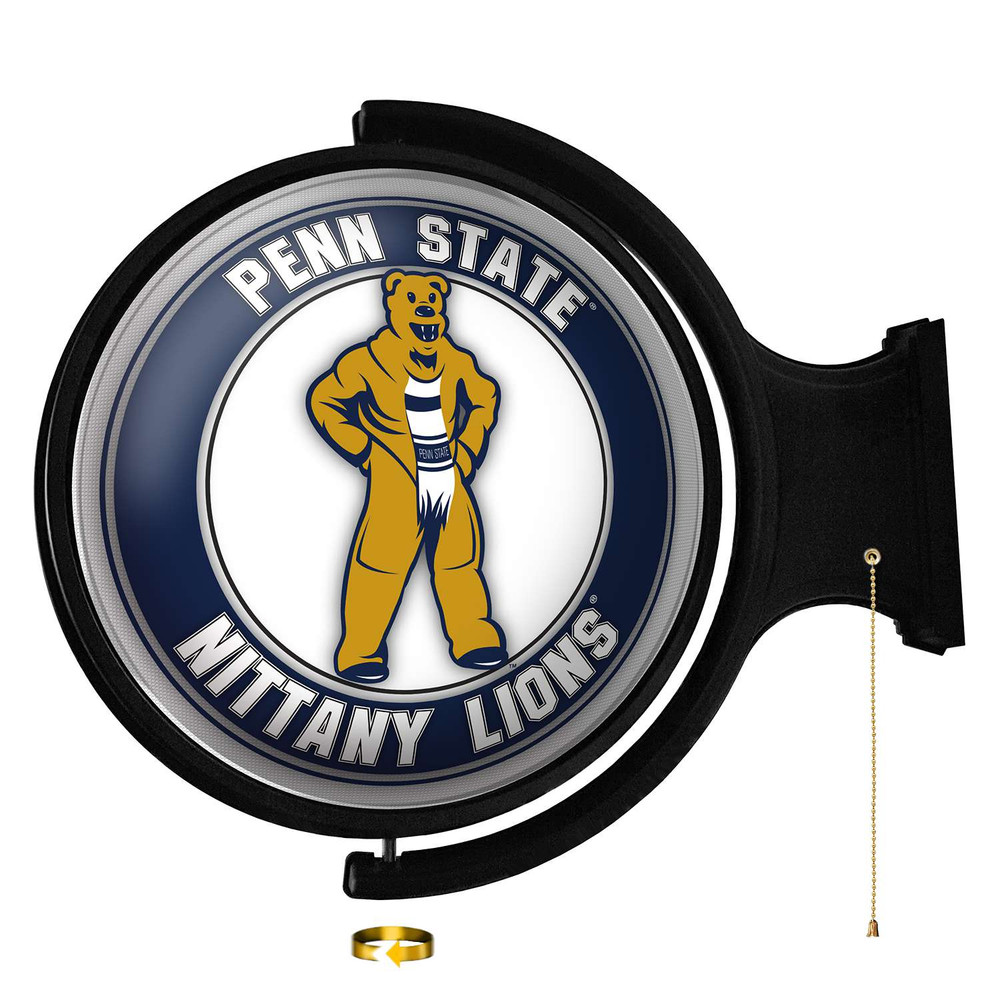 Penn State Nittany Lions Mascot - Original Round Rotating Lighted Wall Sign | The Fan-Brand | NCPNST-115-02