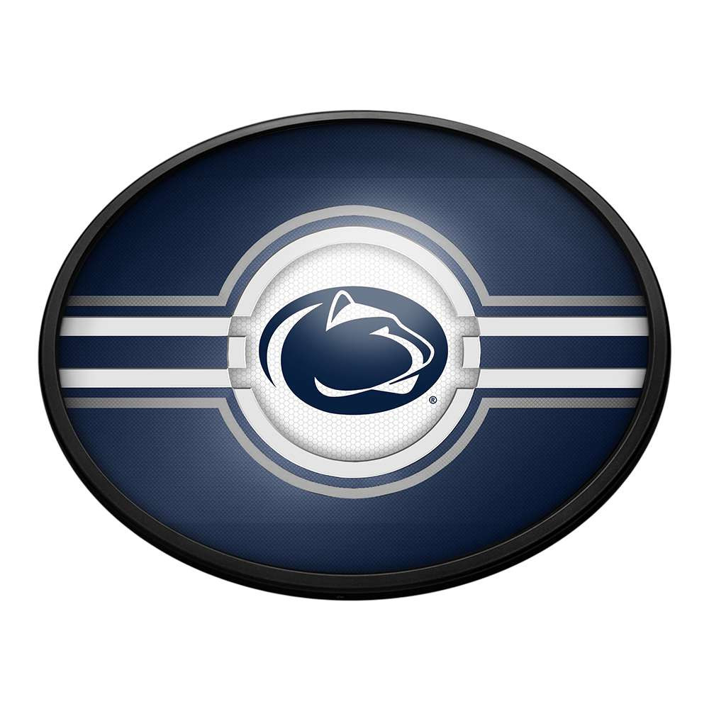 Penn State Nittany Lions Oval Slimline Lighted Wall Sign - Blue | The Fan-Brand | NCPNST-140-01A