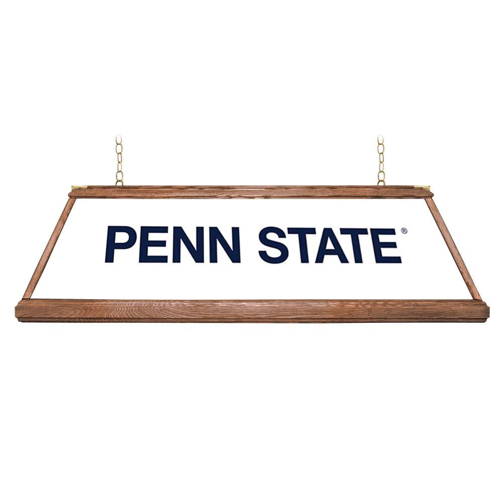 Penn State Nittany Lions Premium Wood Pool Table Light - White