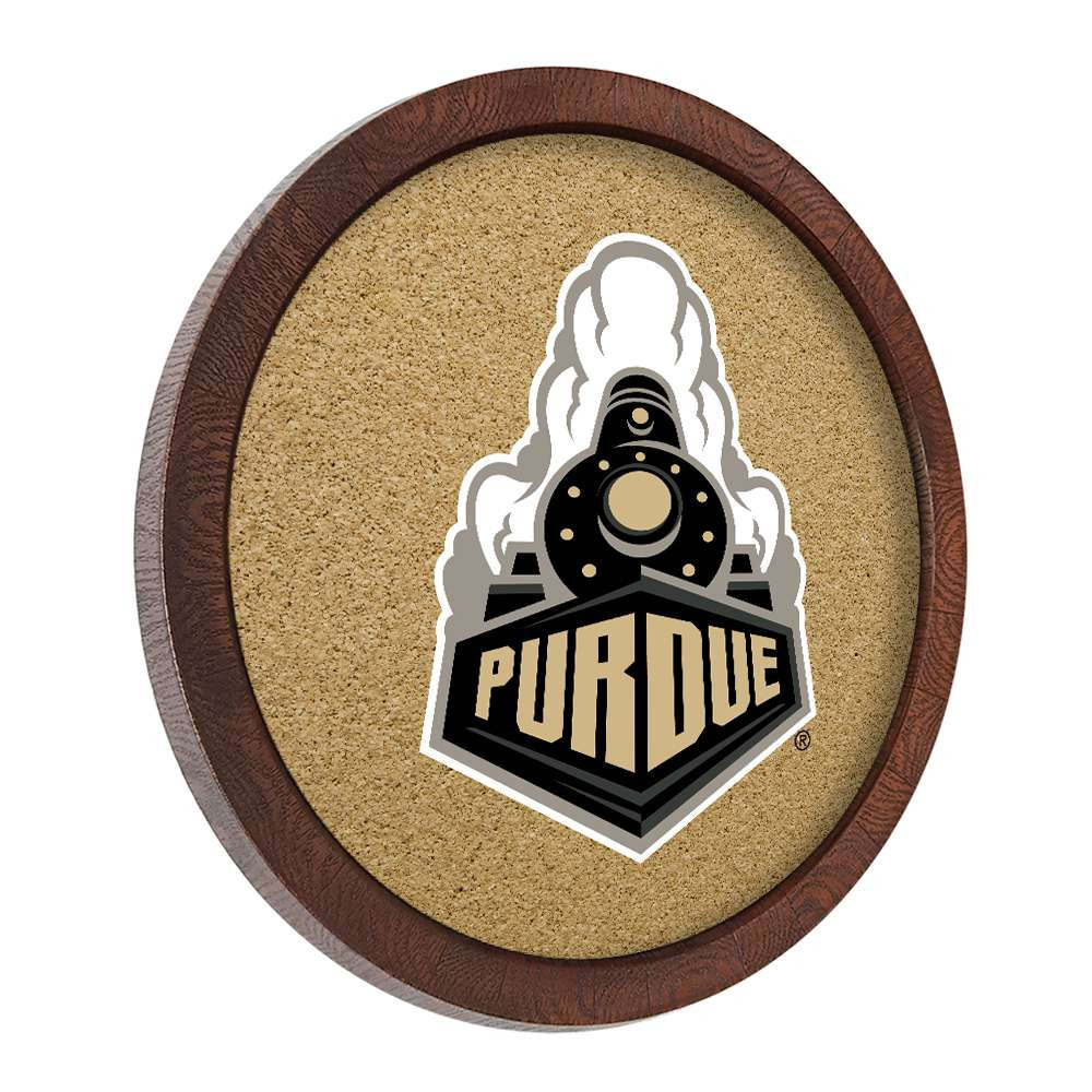 Purdue Boilermakers Boilermaker Special - Faux Barrel Framed Cork Board