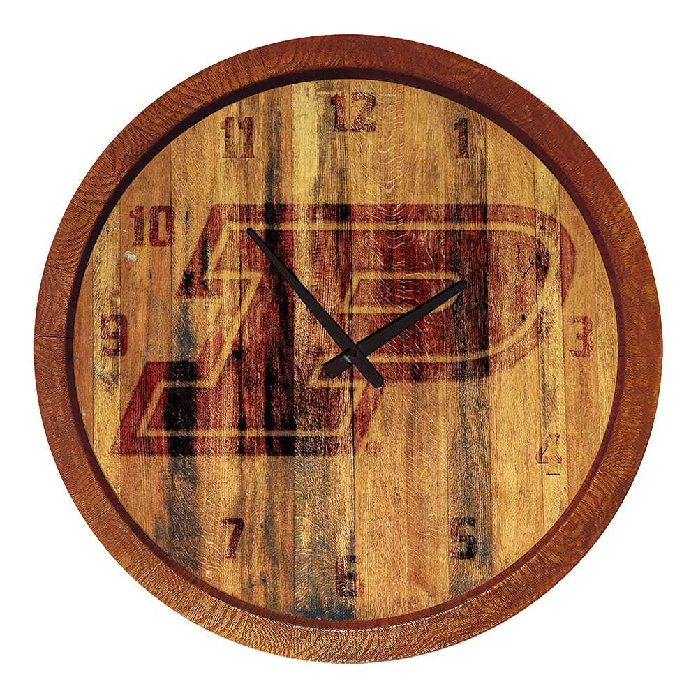 Purdue Boilermakers Branded Faux Barrel Top Wall Clock | The Fan-Brand | NCPURD-560-02