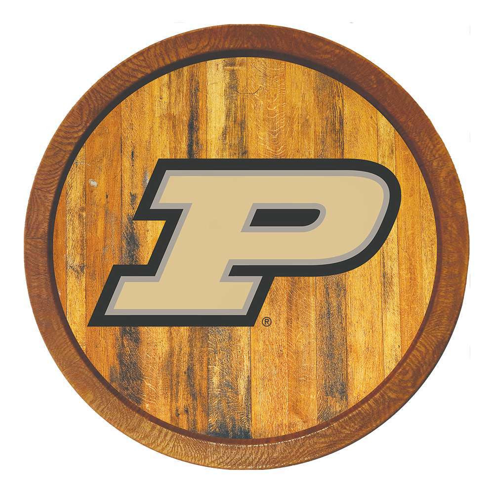 Purdue Boilermakers Faux Barrel Top Sign | The Fan-Brand | NCPURD-240-01