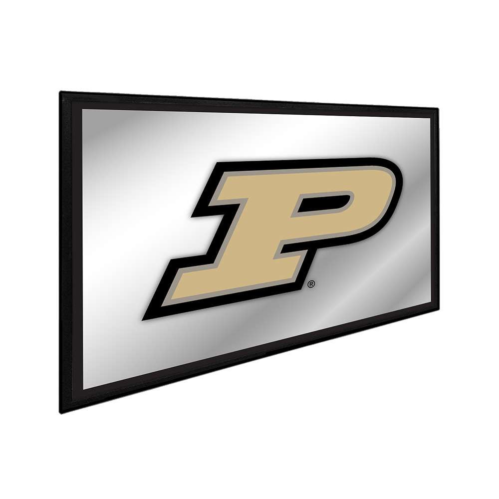 Purdue Boilermakers Framed Mirrored Wall Sign - Black Edge