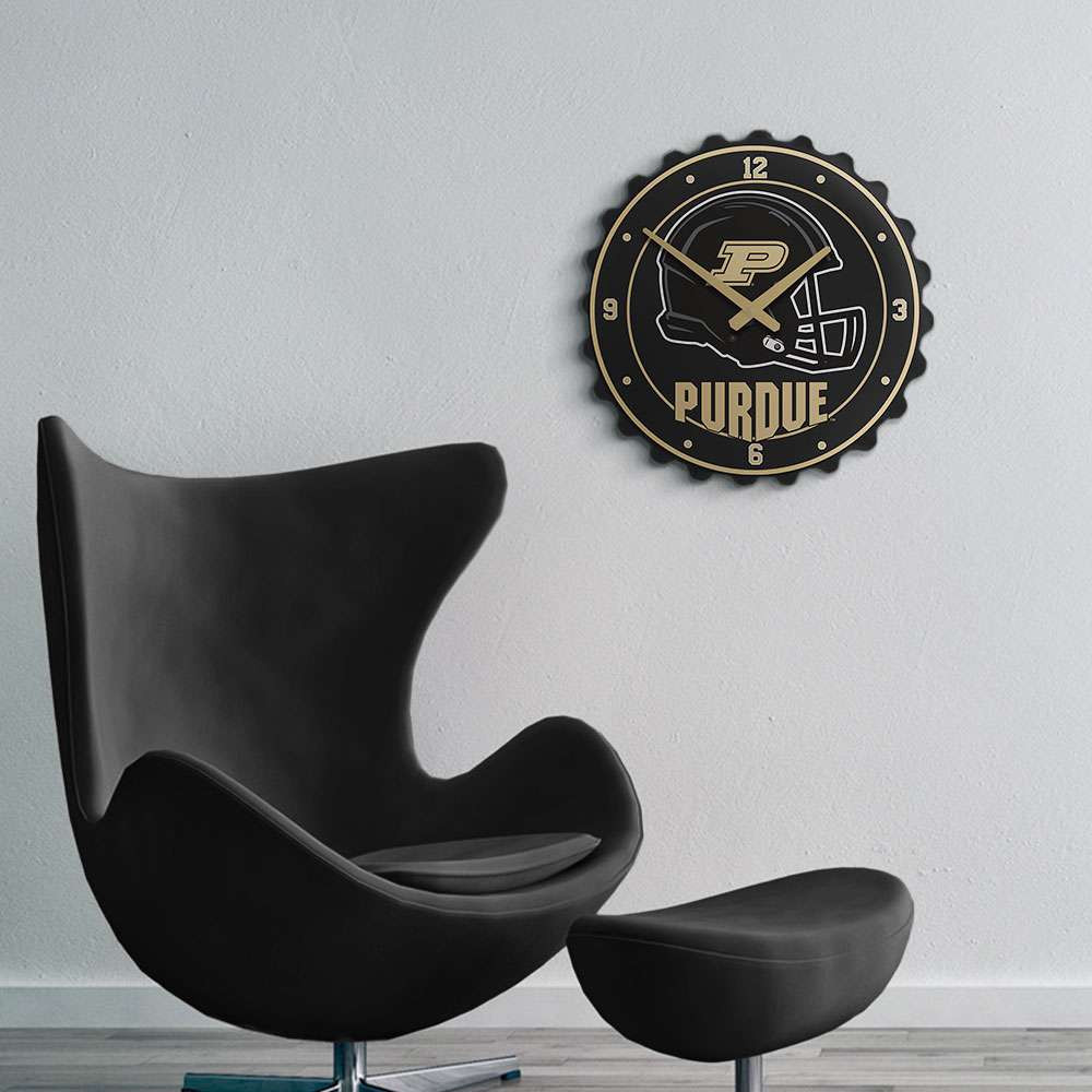 Purdue Boilermakers Helmet - Bottle Cap Wall Clock