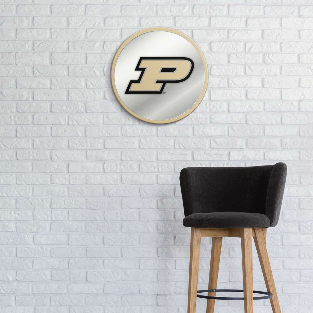 Purdue Boilermakers Modern Disc Mirrored Wall Sign 2