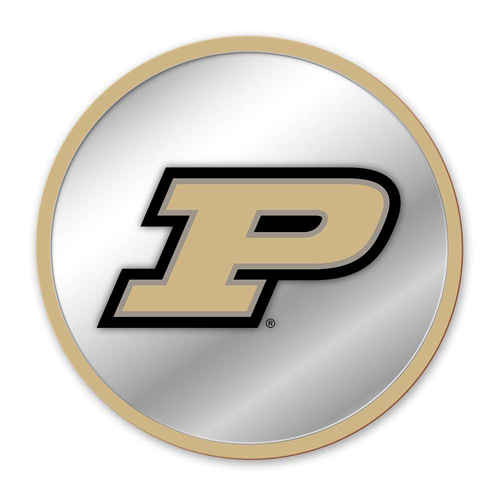 Purdue Boilermakers Modern Disc Mirrored Wall Sign | The Fan-Brand | NCPURD-235-01B
