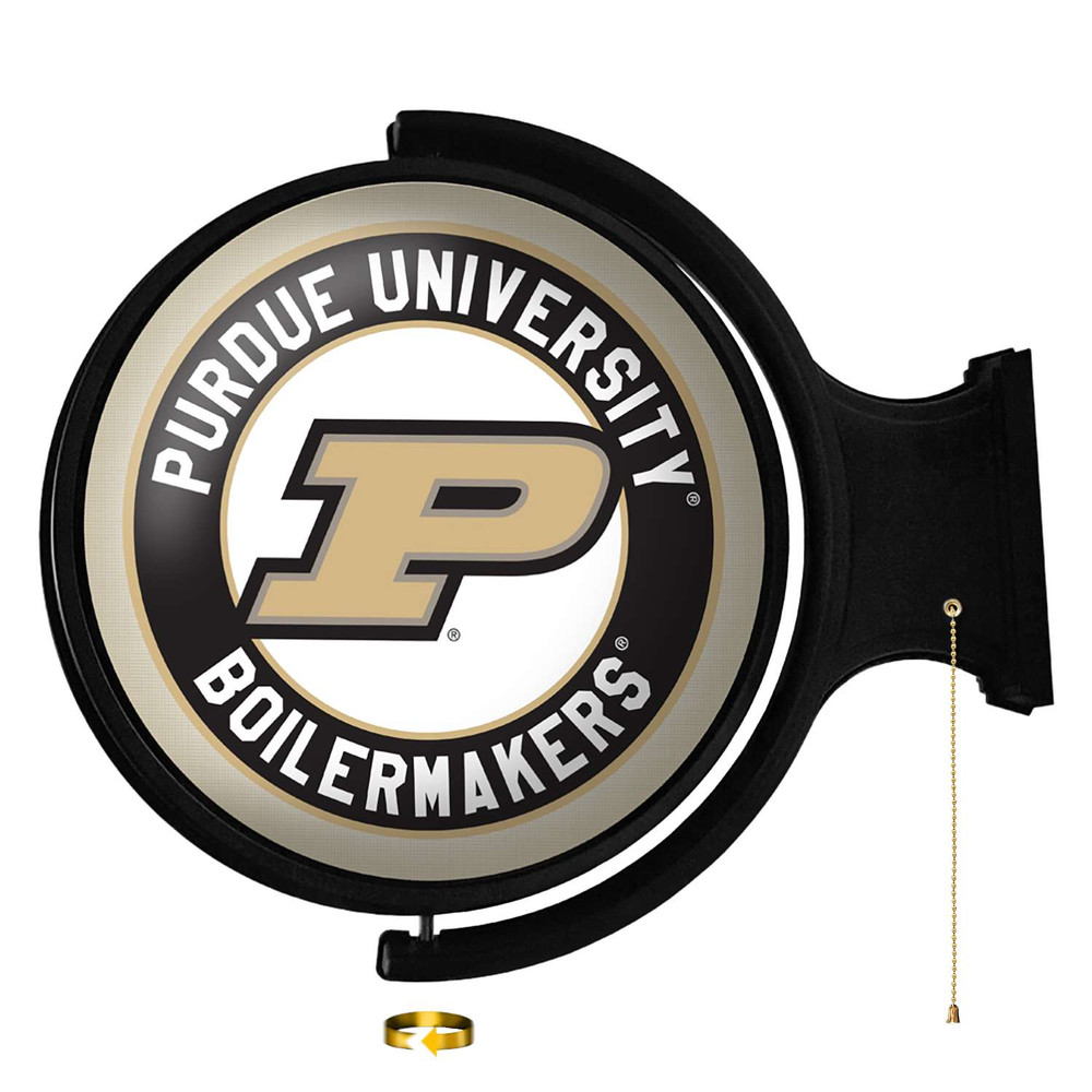 Purdue Boilermakers Original Round Rotating Lighted Wall Sign | The Fan-Brand | NCPURD-115-01