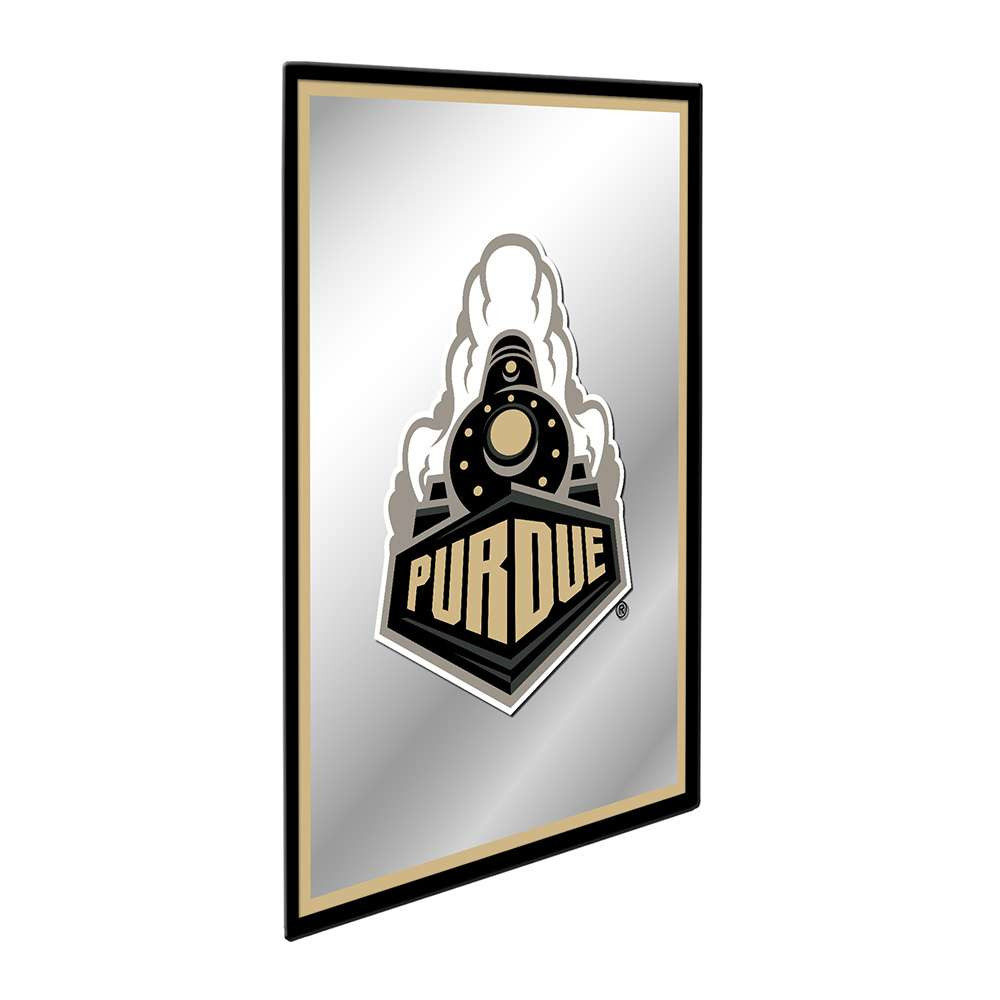 Purdue Boilermakers Special - Framed Mirrored Wall Sign - Gold Edge