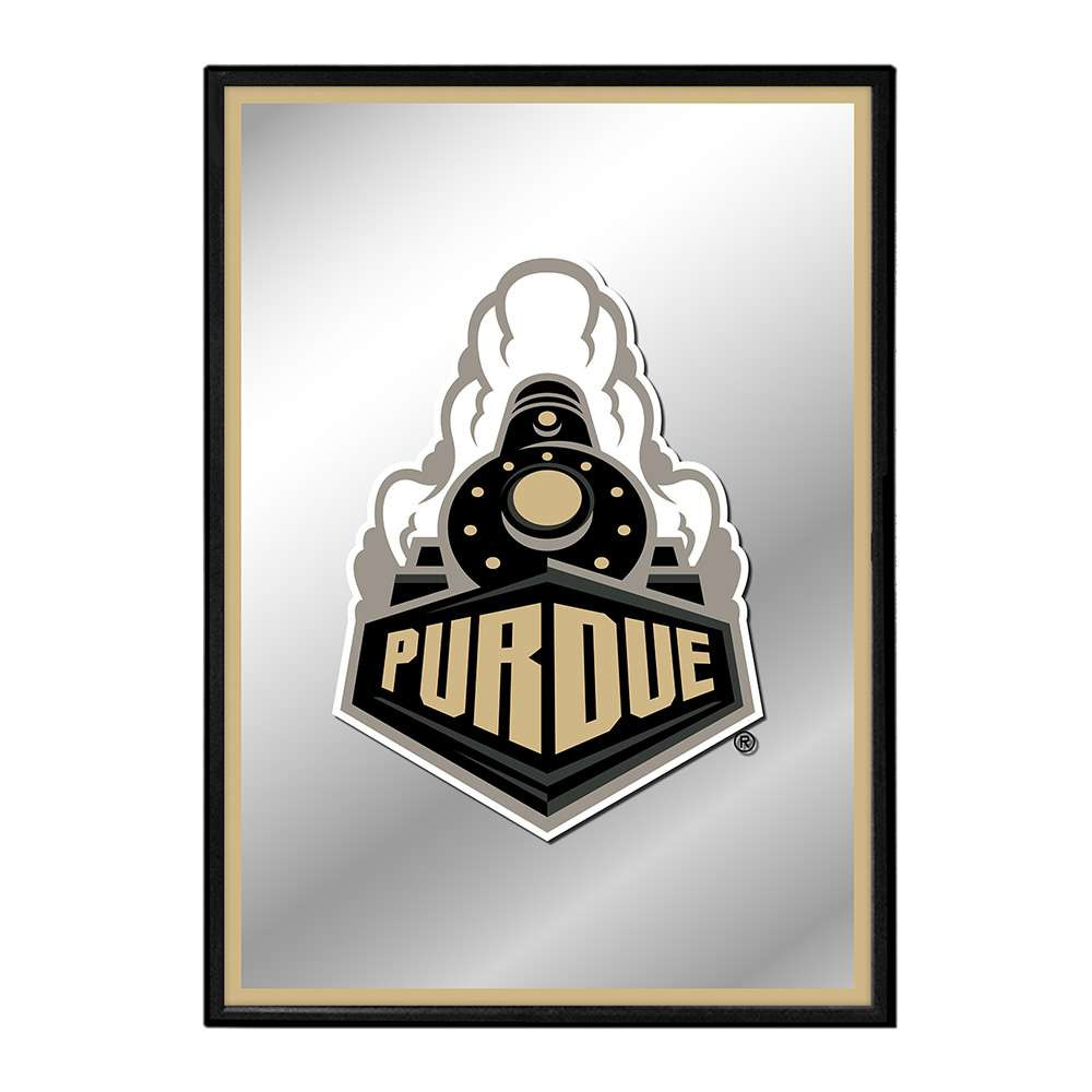 Purdue Boilermakers Special - Framed Mirrored Wall Sign - Gold Edge | The Fan-Brand | NCPURD-275-01A