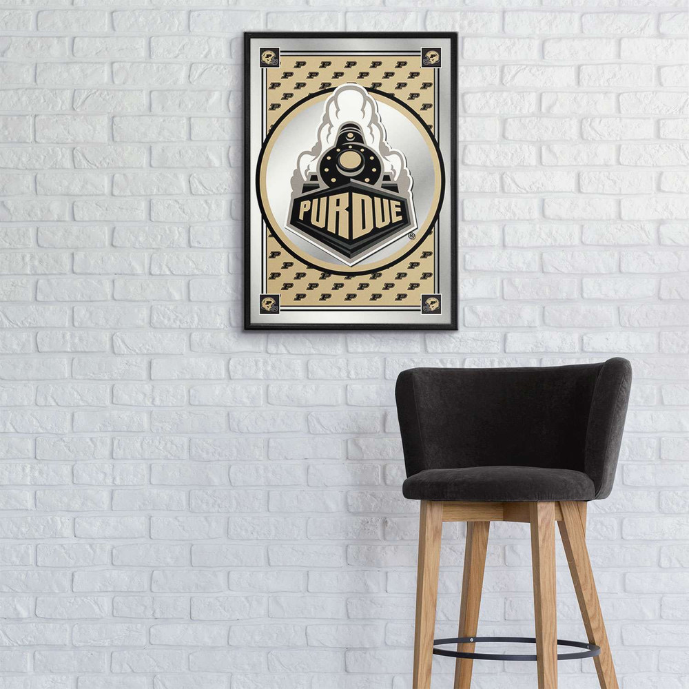 Purdue Boilermakers Team Spirit, Special - Framed Mirrored Wall Sign