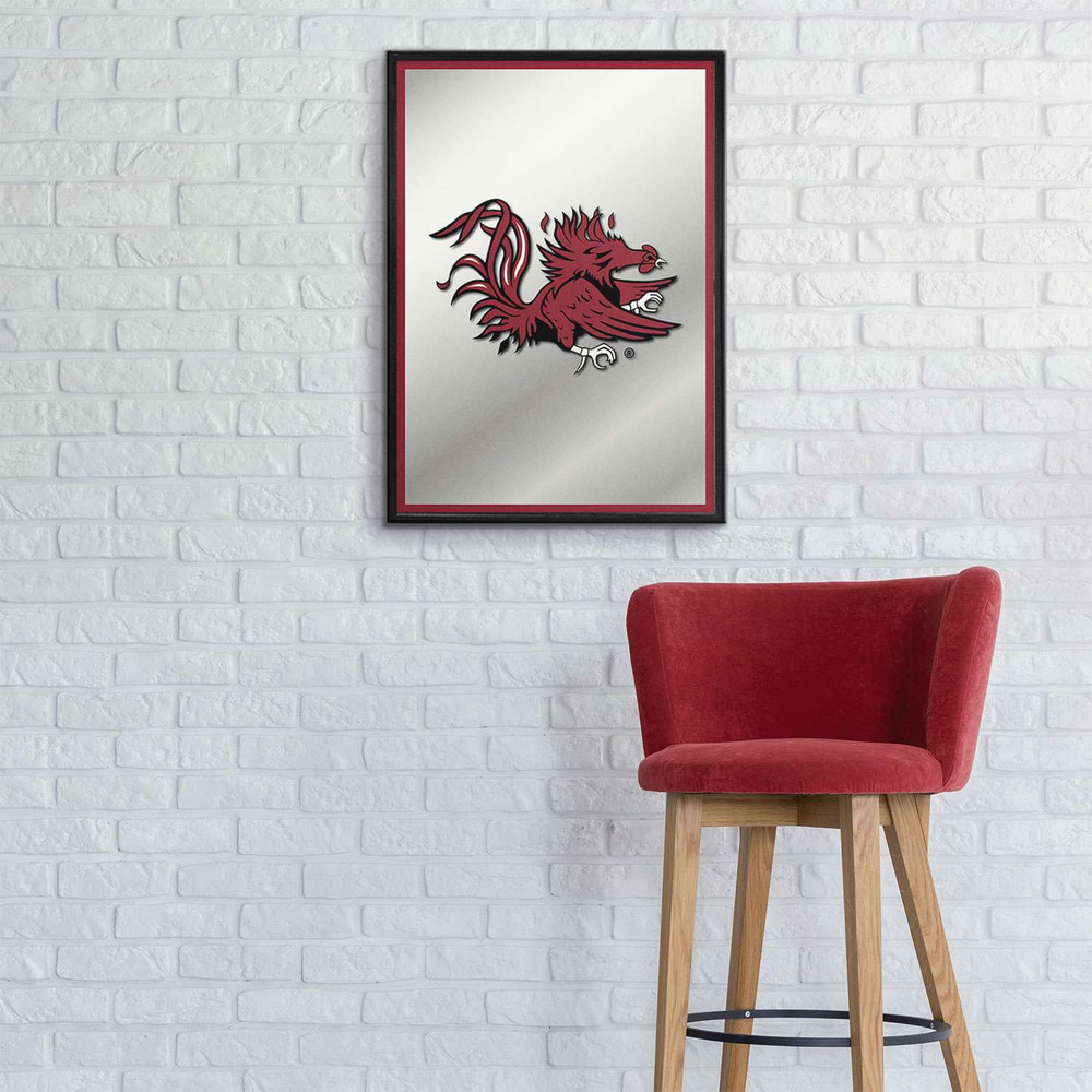 South Carolina Gamecocks Mascot - Framed Mirrored Wall Sign