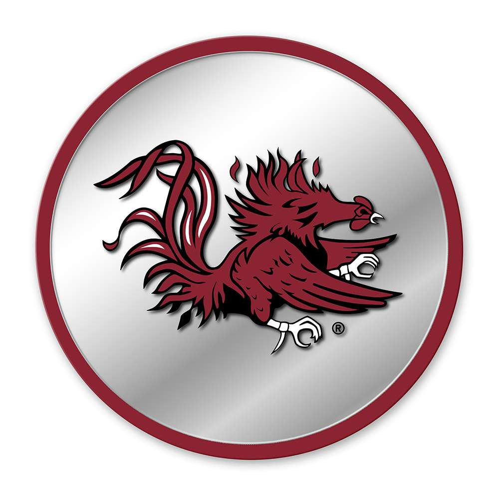 South Carolina Gamecocks Mascot - Modern Disc Mirrored Wall Sign | The Fan-Brand | NCSCGC-235-02B