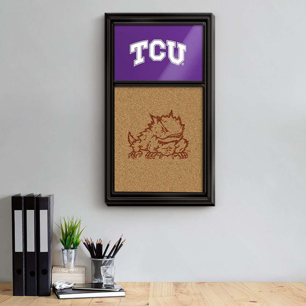 TCU Horned Frogs Cork Note Board 2