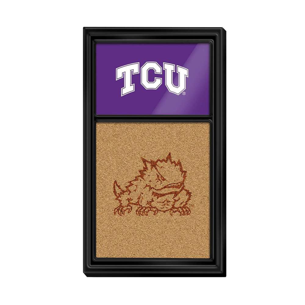 TCU Horned Frogs Cork Note Board | The Fan-Brand | NCTCUH-640-02