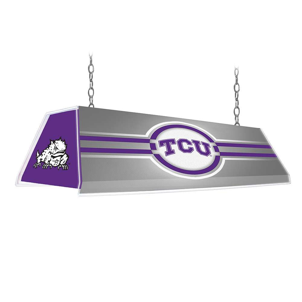 TCU Horned Frogs Edge Glow Pool Table Light - Gray | The Fan-Brand | NCTCUH-320-01B