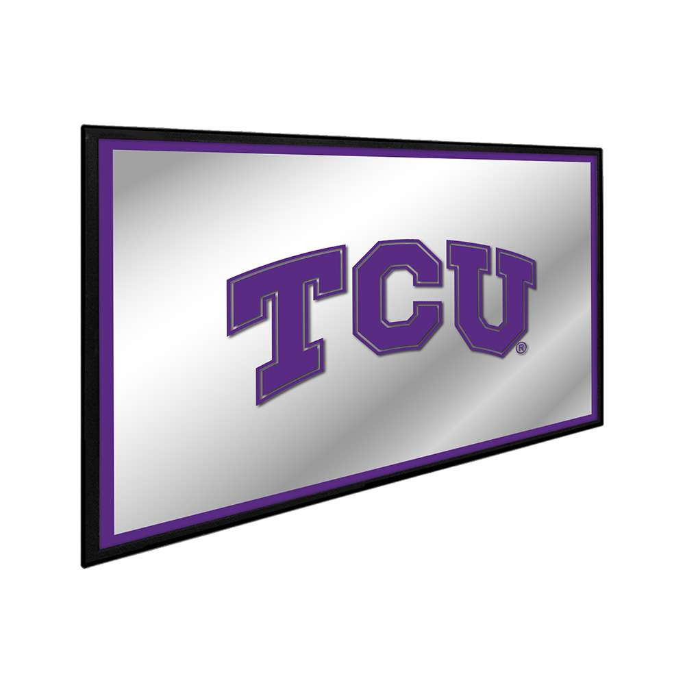 TCU Horned Frogs Framed Mirrored Wall Sign