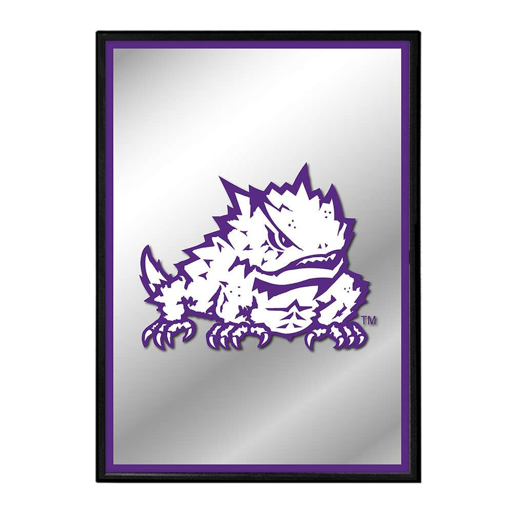 TCU Horned Frogs Mascot - Framed Mirrored Wall Sign | The Fan-Brand | NCTCUH-275-01