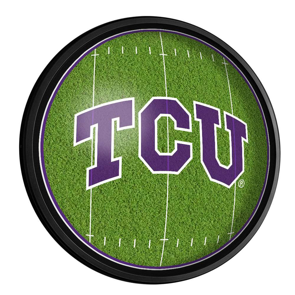 TCU Horned Frogs On the 50 - Slimline Lighted Wall Sign | The Fan-Brand | NCTCUH-130-22