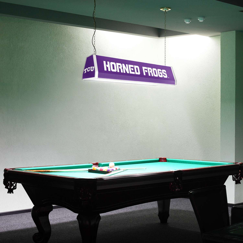 TCU Horned Frogs Standard Pool Table Light - Purple