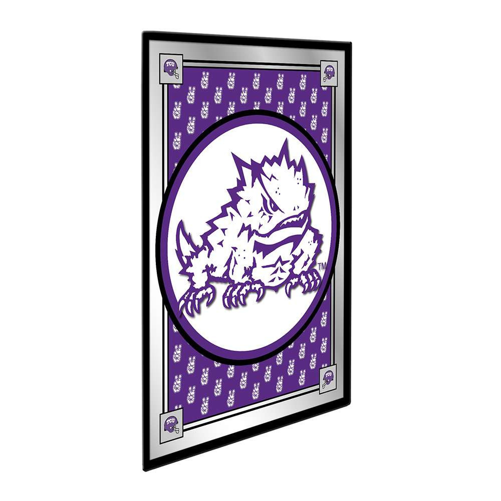 TCU Horned Frogs Team Spirit, Mascot - Framed Mirrored Wall Sign