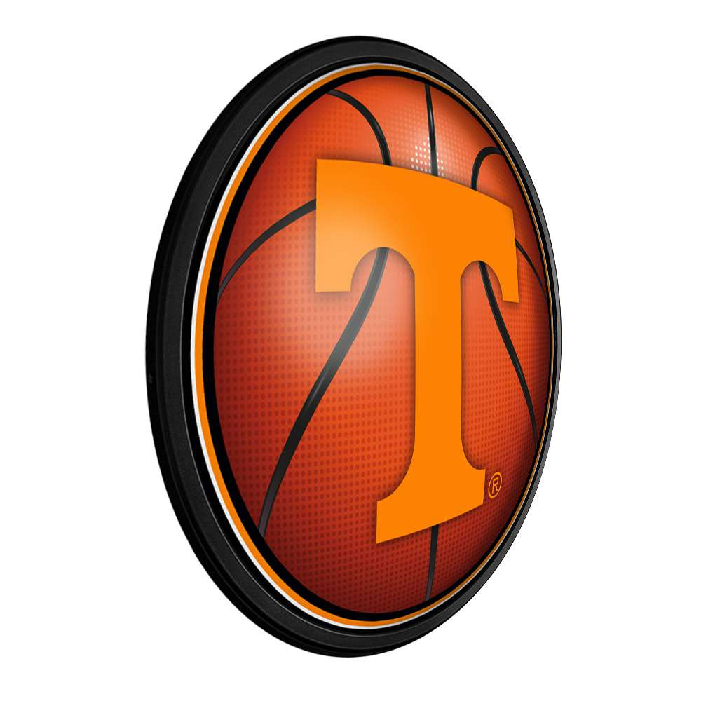 Tennessee Volunteers Basketball - Round Slimline Lighted Wall Sign