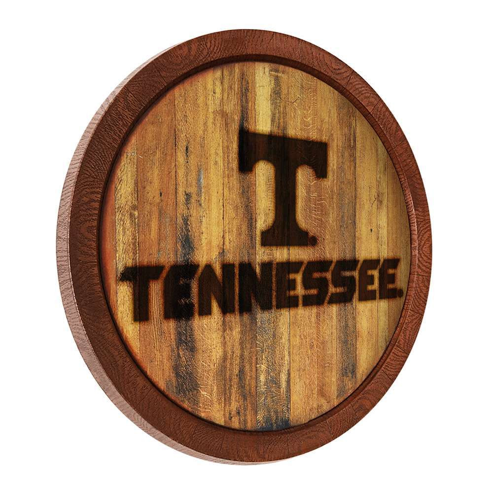 Tennessee Volunteers Branded Faux Barrel Top Sign