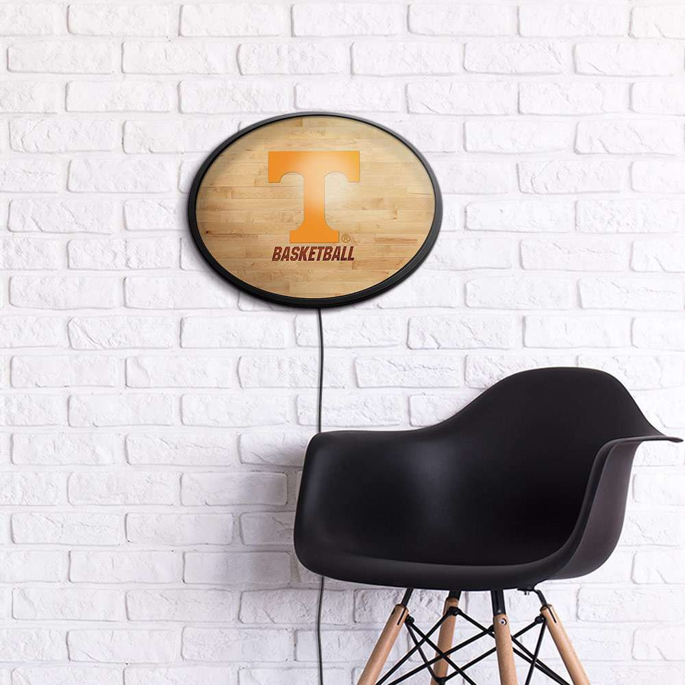 Tennessee Volunteers Hardwood - Oval Slimline Lighted Wall Sign