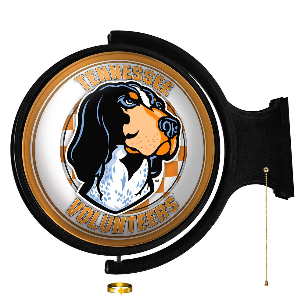 Tennessee Volunteers Mascot - Original Round Rotating Lighted Wall Sign | The Fan-Brand | NCTENN-115-02