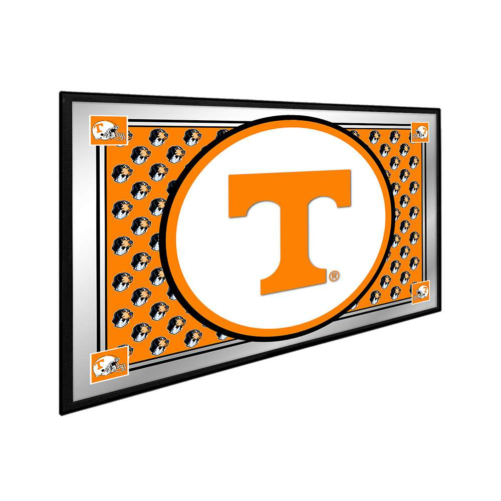 Tennessee Volunteers Team Spirit - Framed Mirrored Wall Sign - Orange