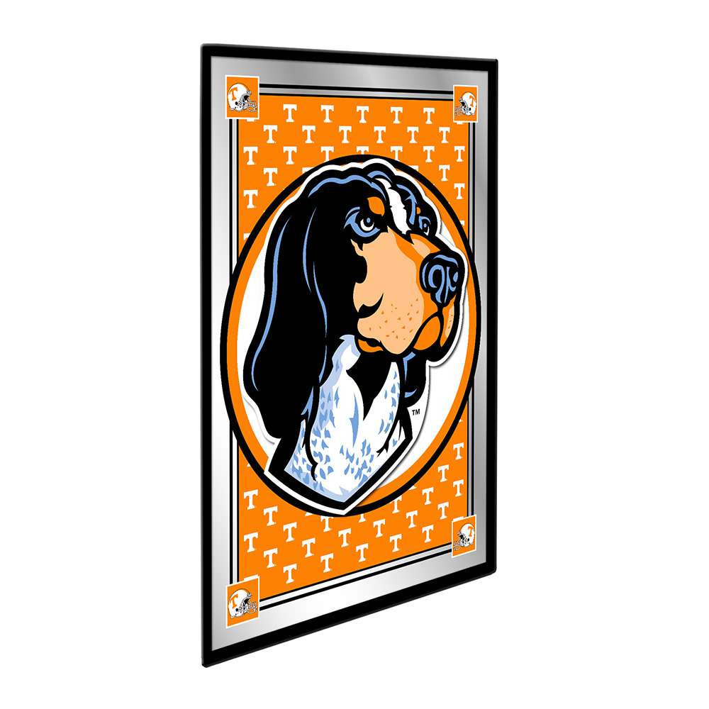 Tennessee Volunteers Team Spirit, Mascot - Framed Mirrored Wall Sign - Orange