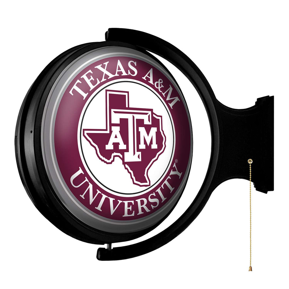 Texas A&M Aggies Mascot - Original Round Rotating Lighted Wall Sign