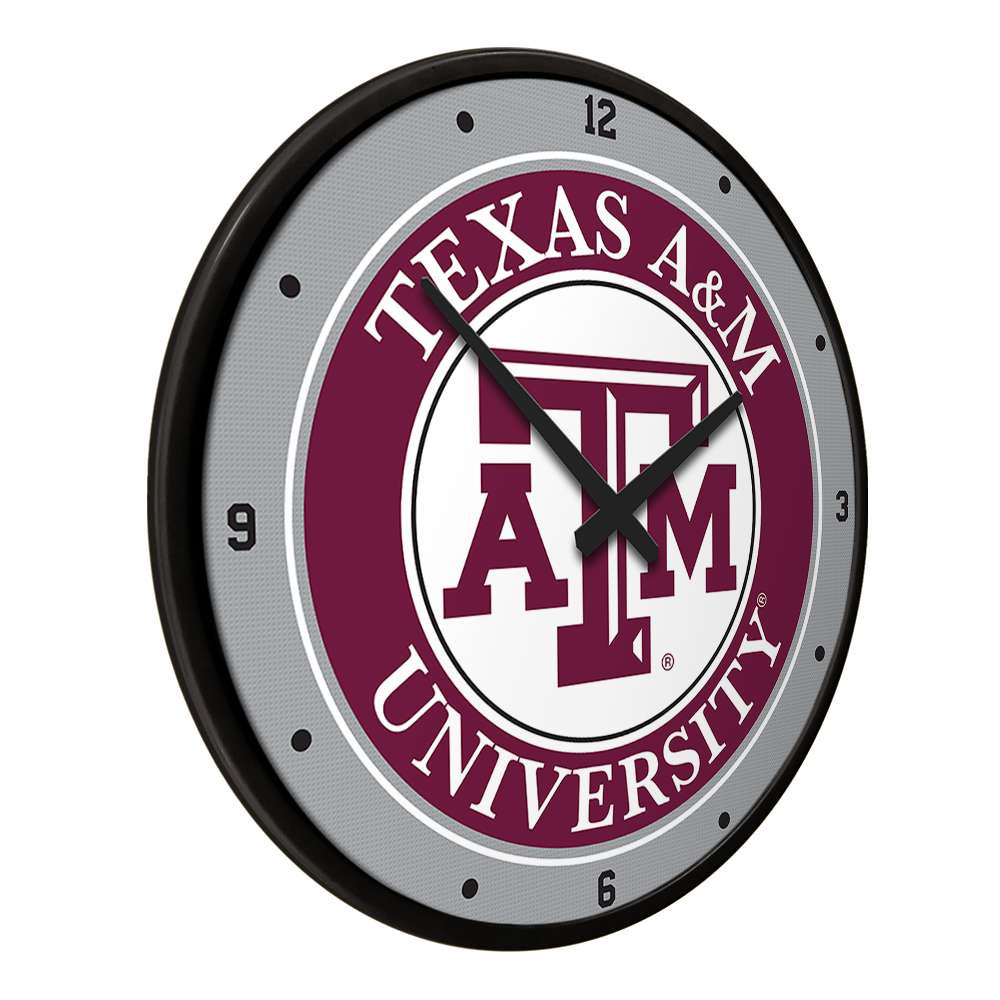 Texas A&M Aggies Modern Disc Wall Clock