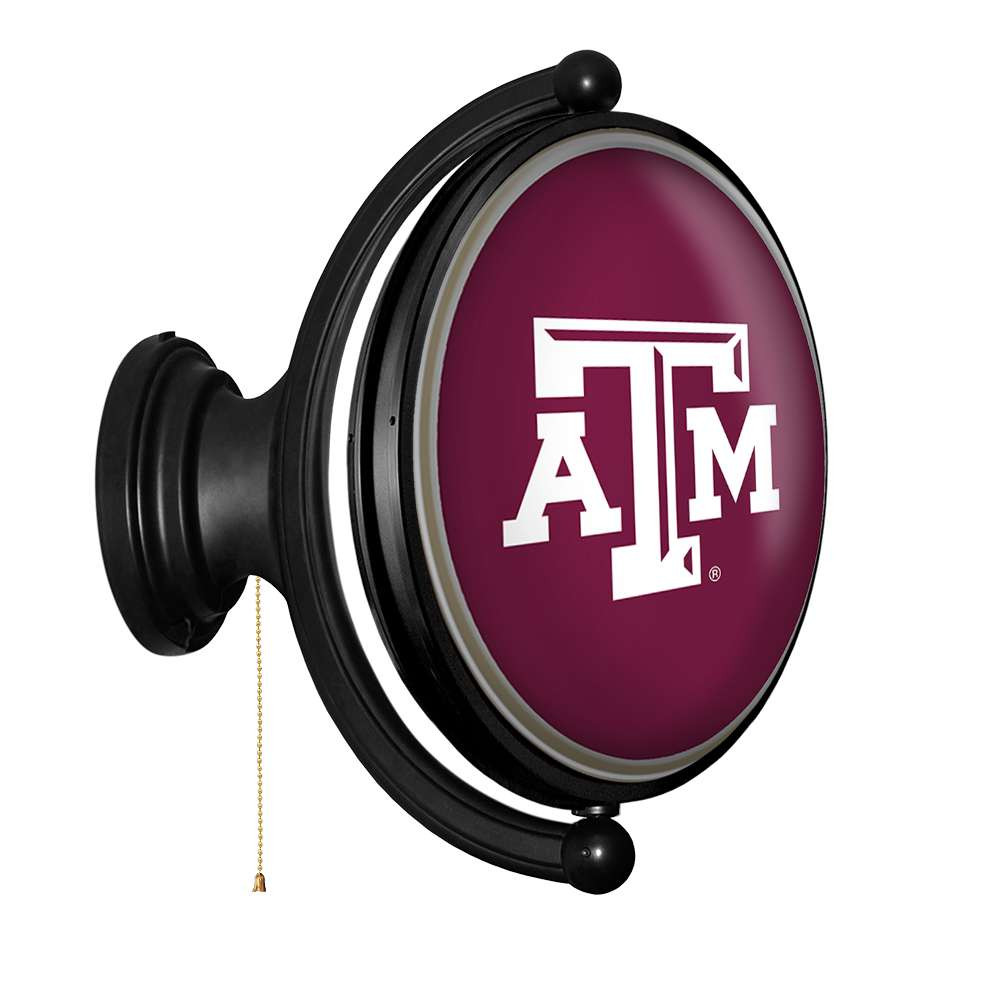 Texas A&M Aggies Original Oval Rotating Lighted Wall Sign