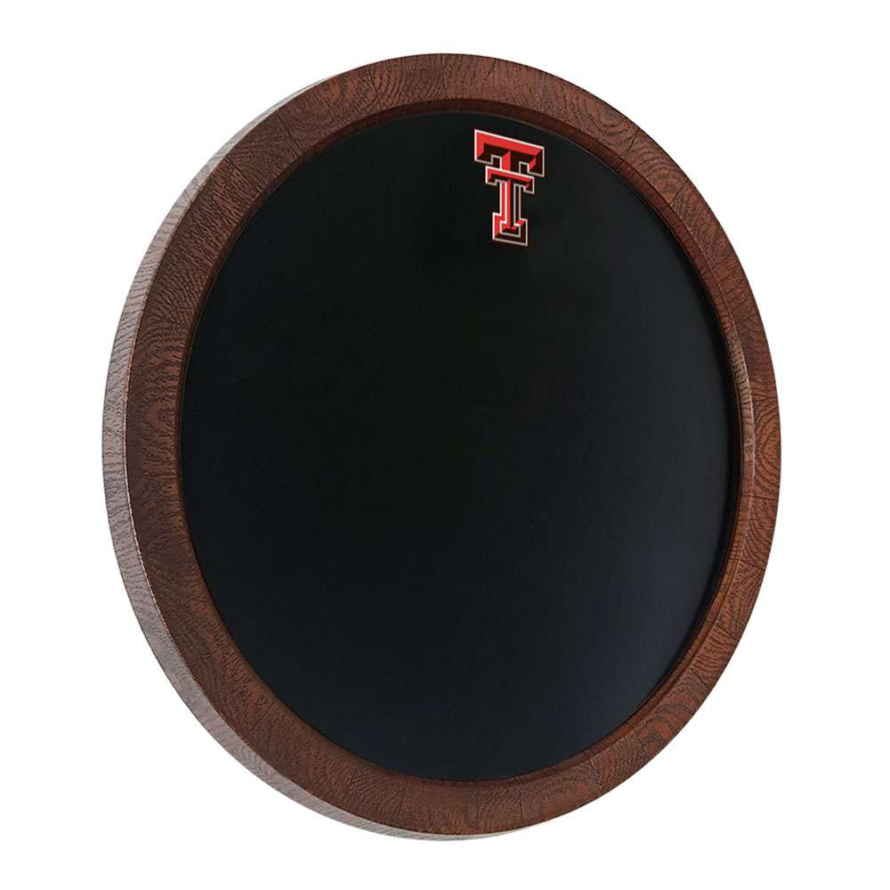 Texas Tech Red Raiders Chalkboard Faux Barrel Top Sign