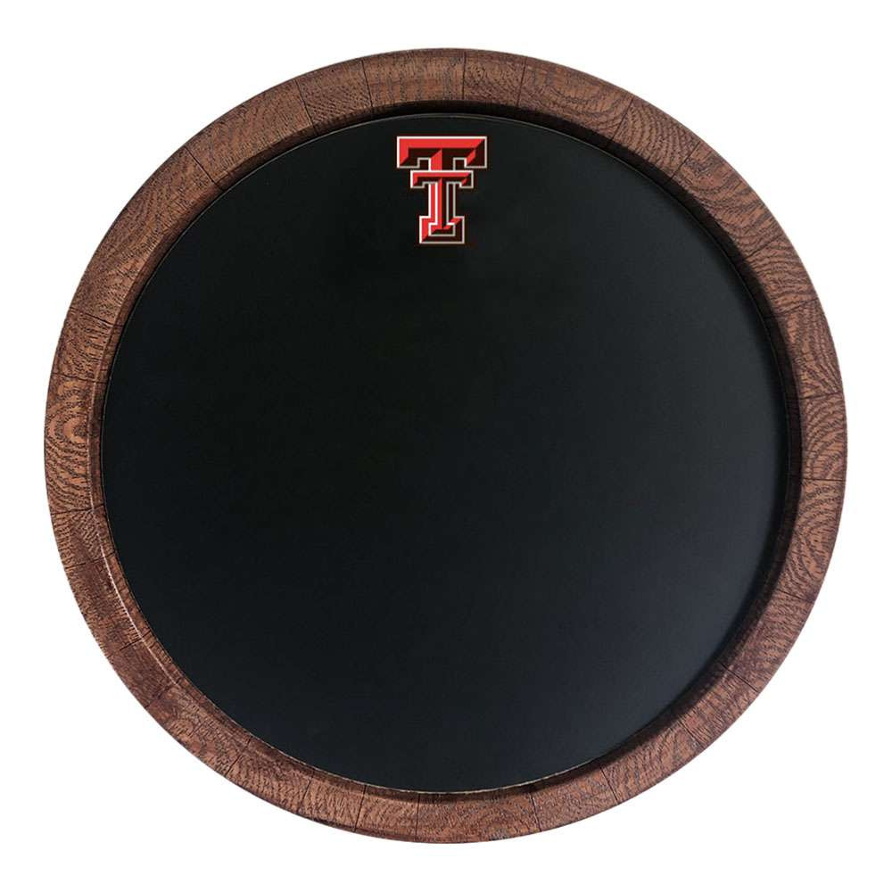 Texas Tech Red Raiders Chalkboard Faux Barrel Top Sign | The Fan-Brand | NCTTRR-630-01