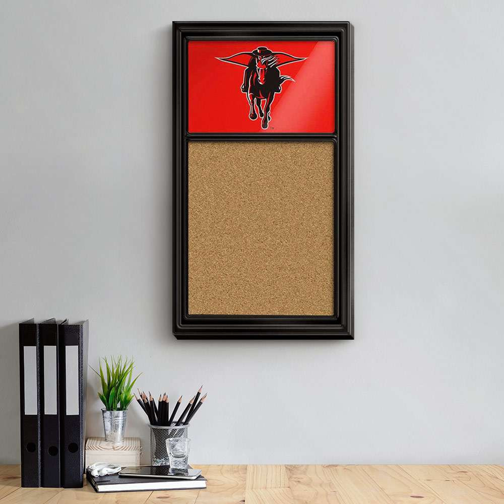 Texas Tech Red Raiders Masked Rider - Cork Noteboard