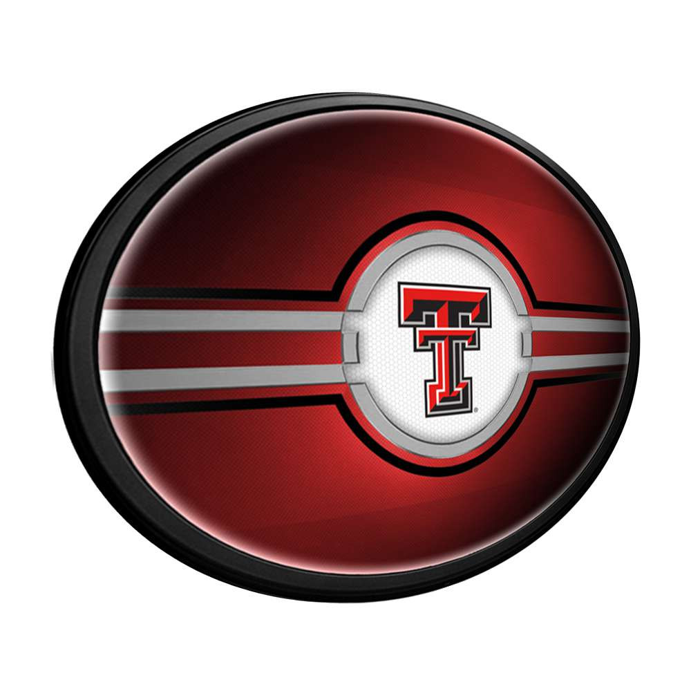 Texas Tech Red Raiders Oval Slimline Lighted Wall Sign