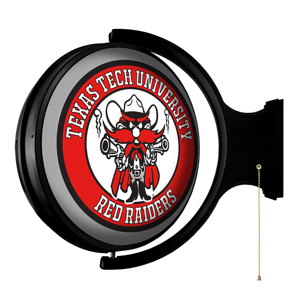 Texas Tech Red Raiders Raider Red - Original Round Rotating Lighted Wall Sign