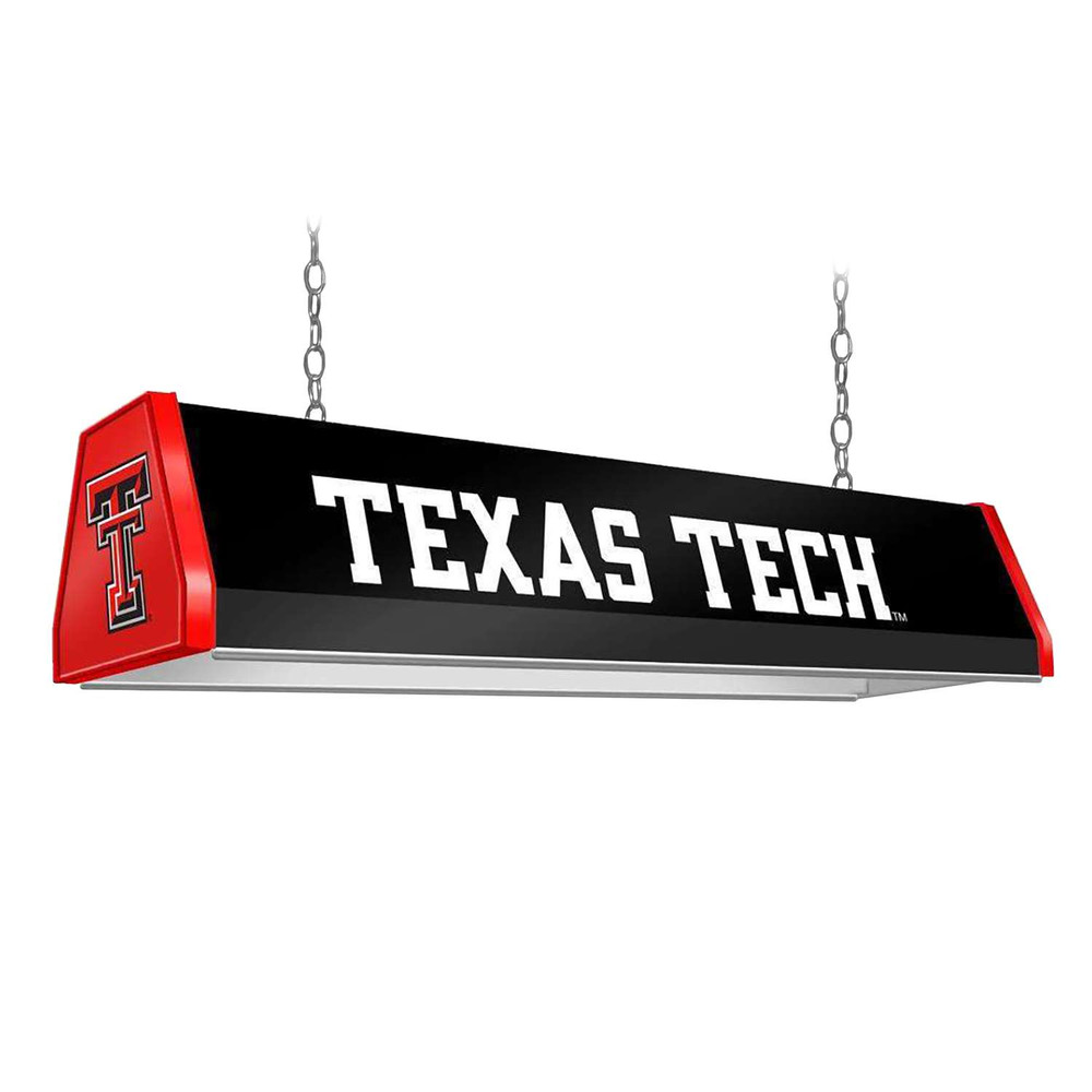Texas Tech Red Raiders Standard Pool Table Light - Black | The Fan-Brand | NCTTRR-310-01