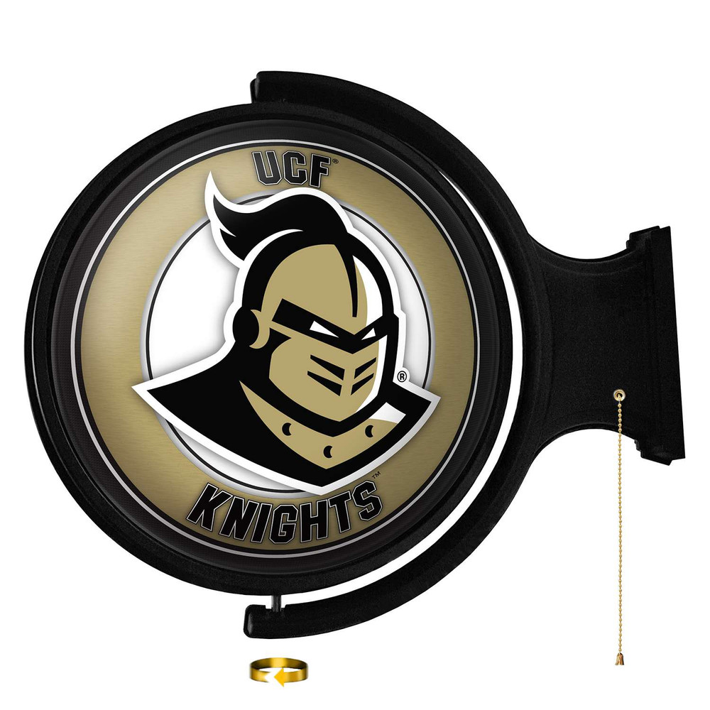 UCF Knights Mascot - Original Round Rotating Lighted Wall Sign | The Fan-Brand | NCUCFL-115-02