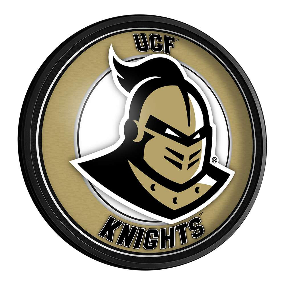 UCF Knights Mascot - Round Slimline Lighted Wall Sign | The Fan-Brand | NCUCFL-130-02