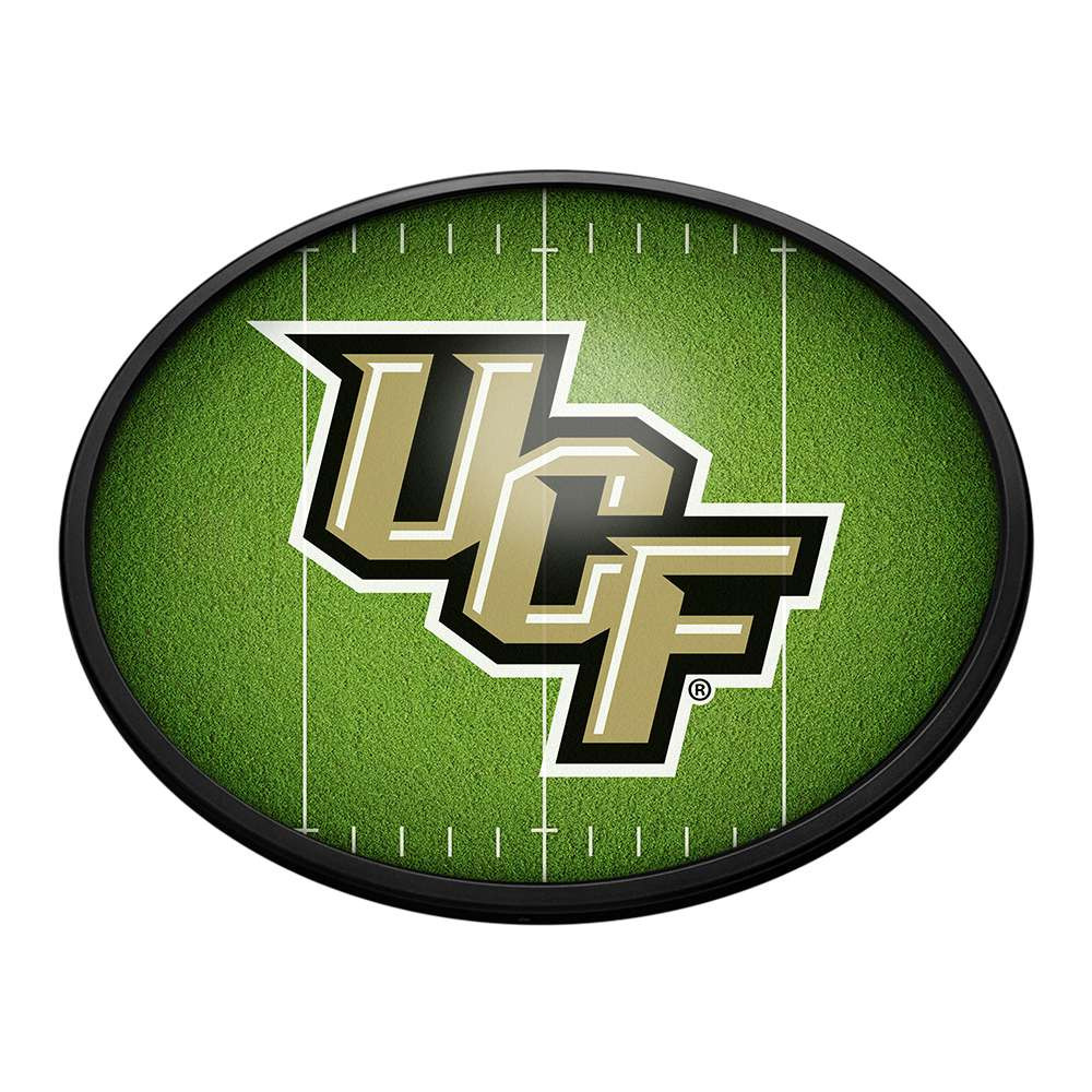 UCF Knights On the 50 - Oval Slimline Lighted Wall Sign | The Fan-Brand | NCUCFL-140-22