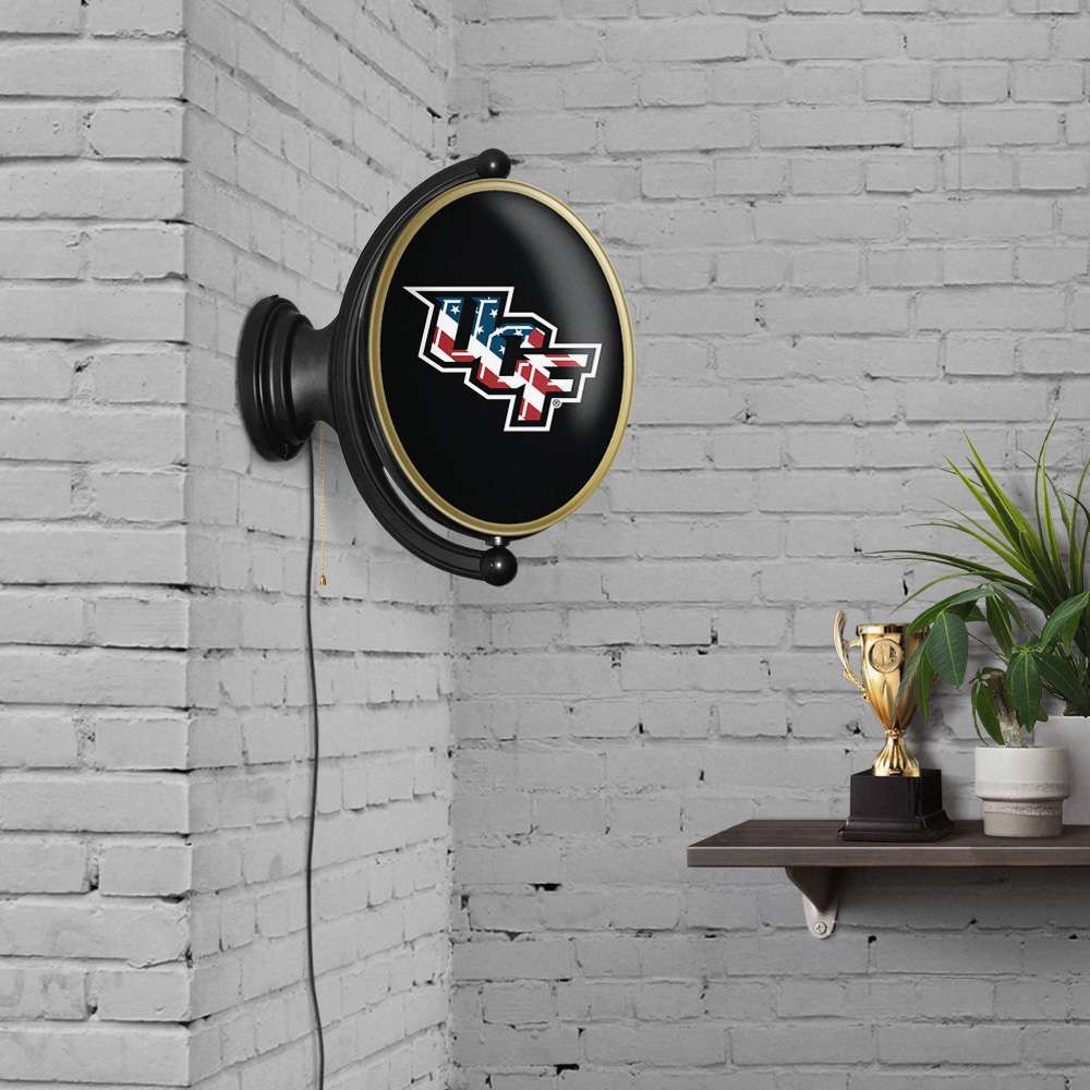 UCF Knights Original Oval Rotating Lighted Wall Sign