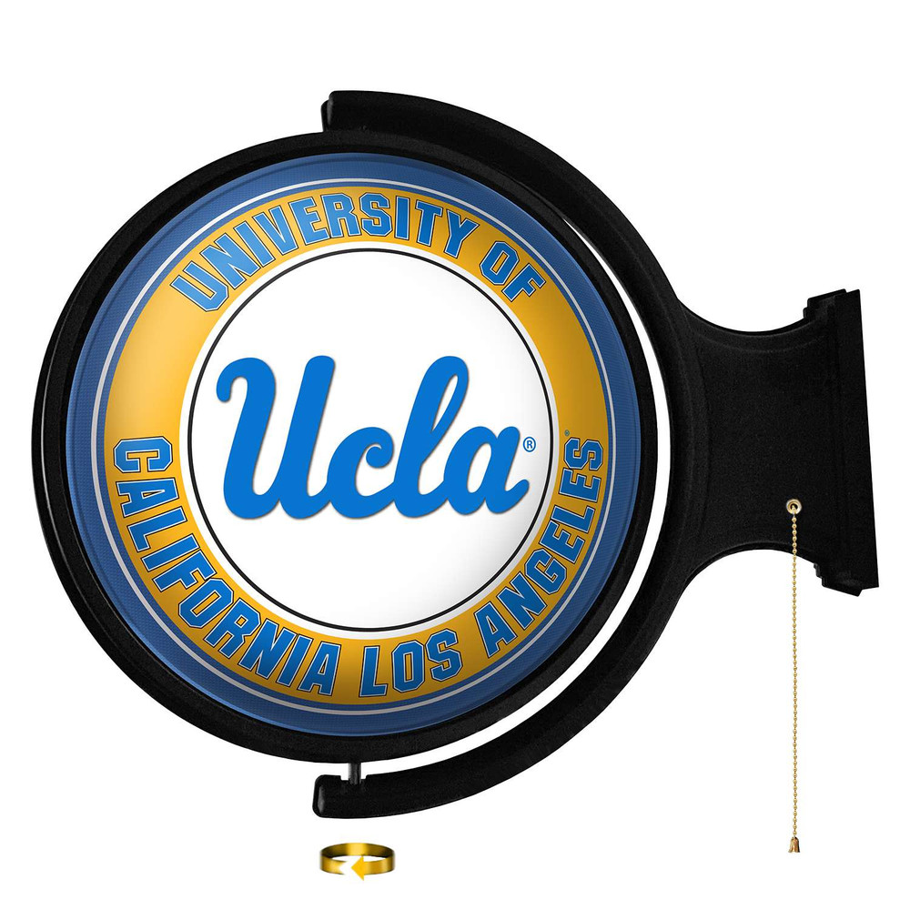 UCLA Bruins Original Round Rotating Lighted Wall Sign | The Fan-Brand | NCUCLA-115-01