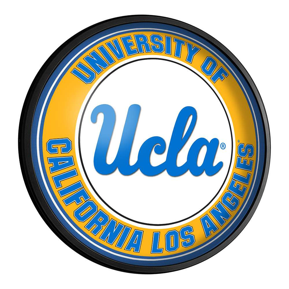 UCLA Bruins Round Slimline Lighted Wall Sign | The Fan-Brand | NCUCLA-130-01