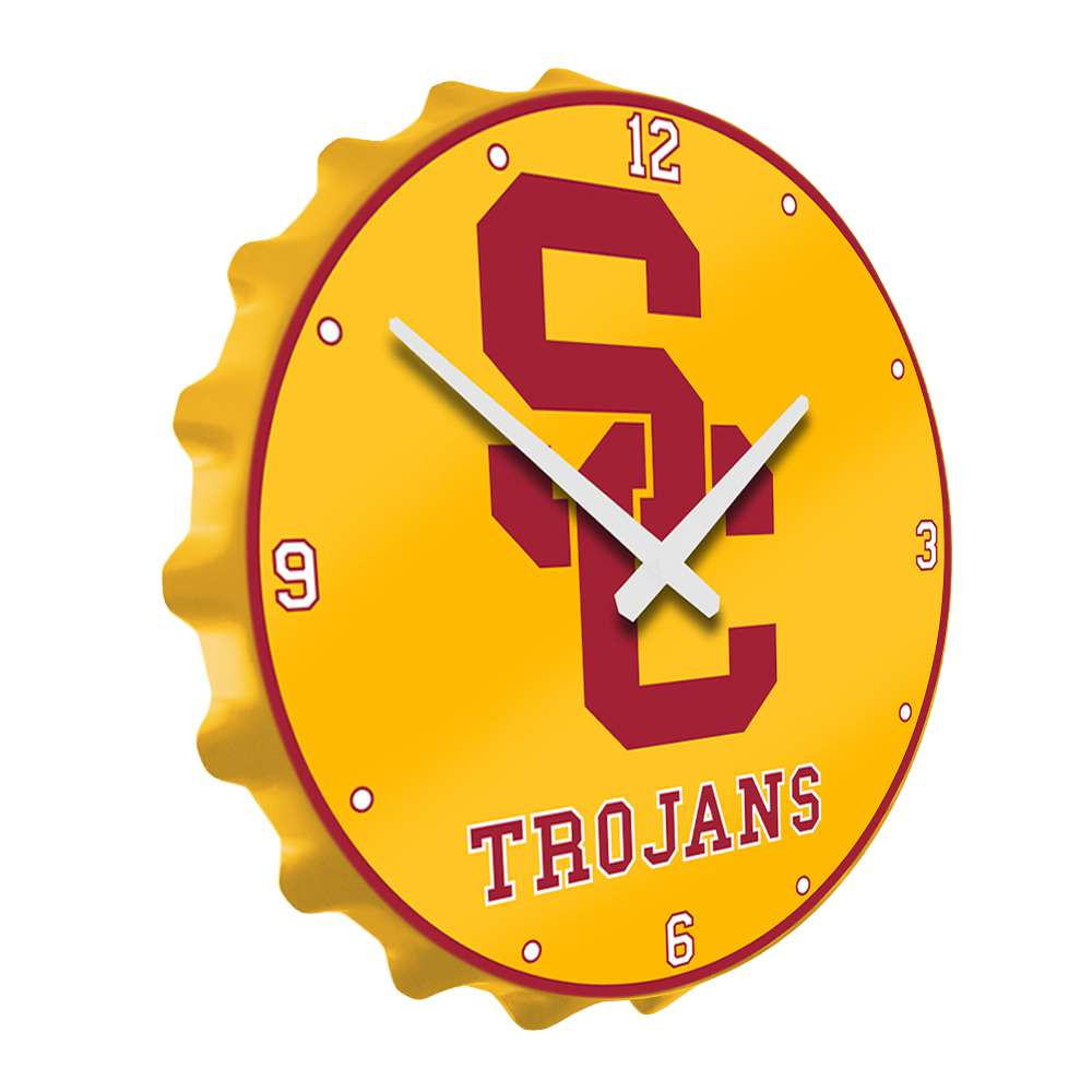 USC Trojans Bottle Cap Wall Clock