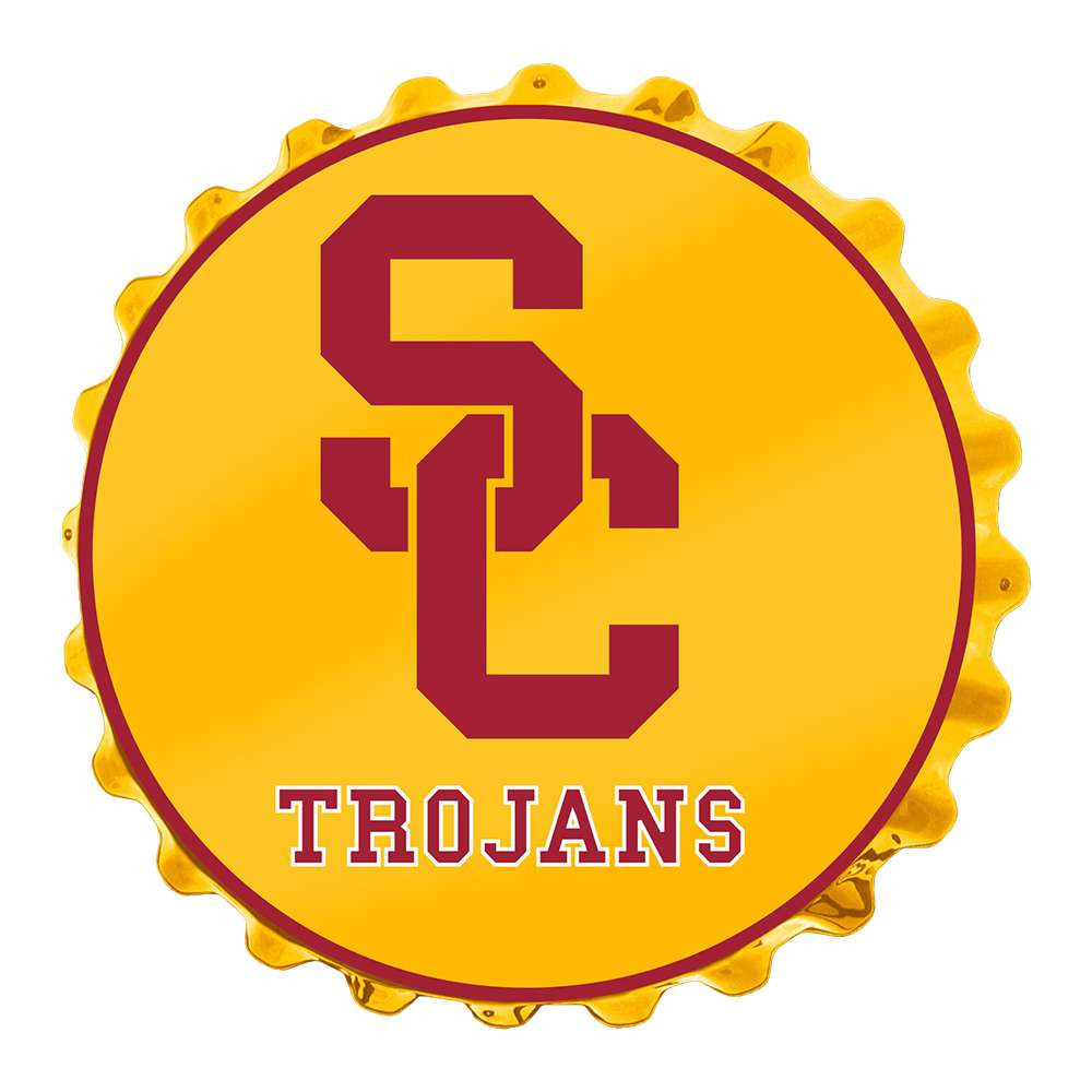 USC Trojans Bottle Cap Wall Sign - Gold | The Fan-Brand | NCUSCT-210-01B