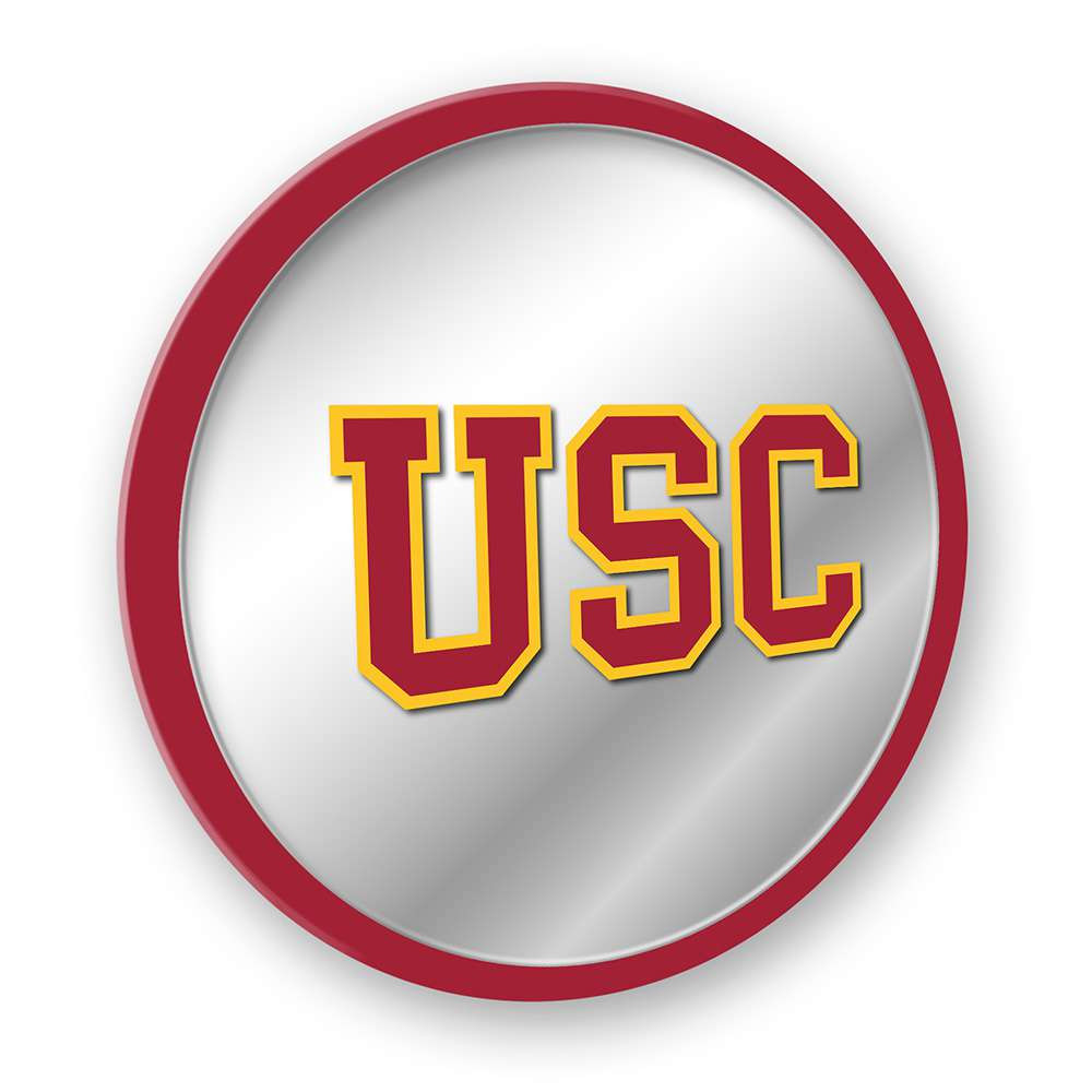 USC Trojans Modern Disc Mirrored Wall Sign