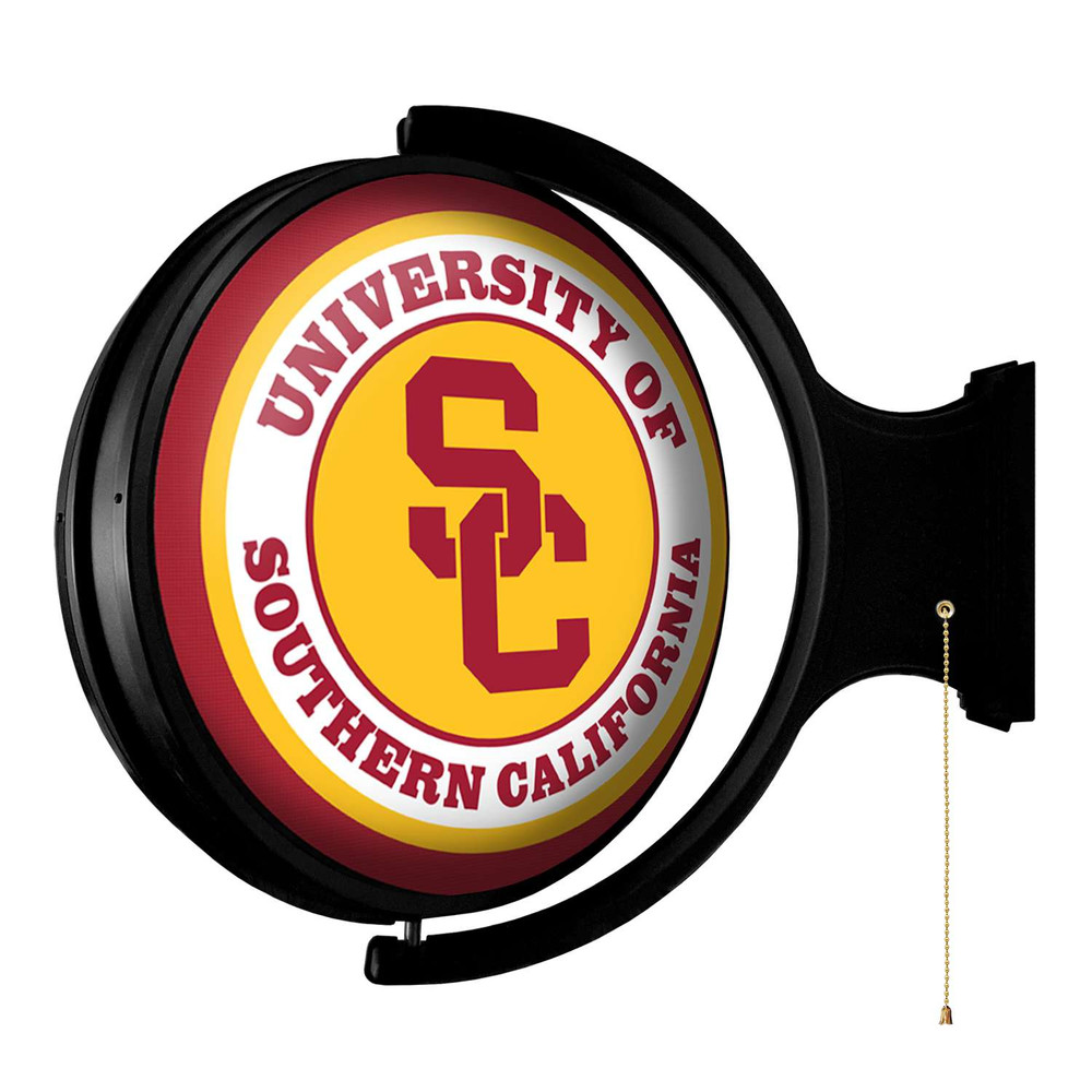 USC Trojans SC - Original Round Rotating Lighted Wall Sign